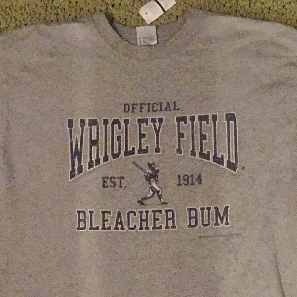 Mens Wrigley Field Bleacher Bum Cubs Tee